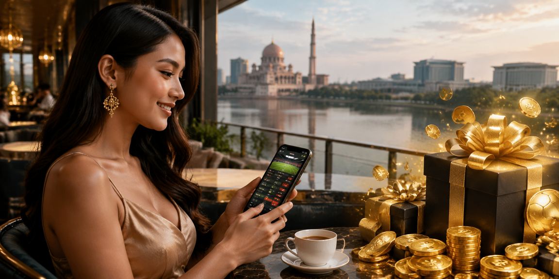 Pemain Putrajaya menggunakan aplikasi kasino mudah alih bergaya Melayu pada telefon