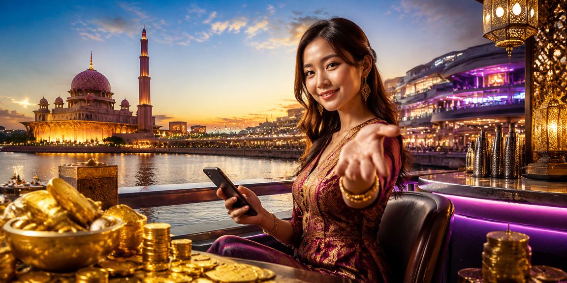 Pemain Putrajaya menggunakan telefon pintar untuk akses kasino mudah alih bergaya Melayu